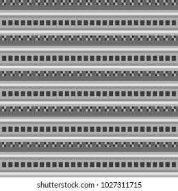 Seamless background southeast Asian retro aboriginal traditional art textile pattern gray geometry check cross square line