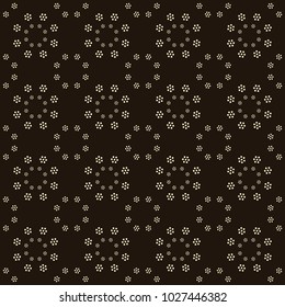 Seamless background southeast Asian retro aboriginal traditional art textile pattern round circle dot flower