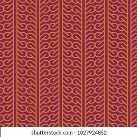 Seamless background southeast Asian retro aboriginal traditional art textile pattern curve spiral cross frame line