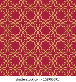 Seamless background southeast Asian retro aboriginal traditional art textile pattern golden curve cross frame line