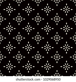 Seamless Background Southeast Asian Retro Aboriginal Traditional Art Textile Pattern Round Cross Dot Flower