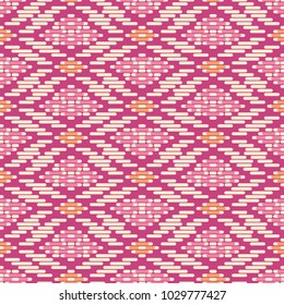 Seamless background southeast Asian retro aboriginal traditional art textile pattern check cross geometry line