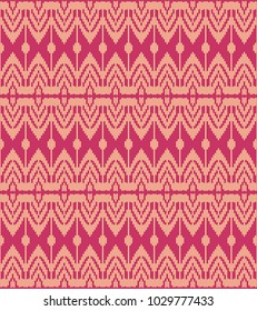Seamless background southeast Asian retro aboriginal traditional art textile pattern geometry line woven cross