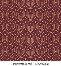 Seamless background southeast Asian retro aboriginal traditional art textile pattern stitch line check polygon geometry