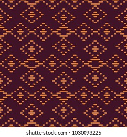 Seamless background southeast Asian retro aboriginal traditional art textile pattern check cross straight line frame