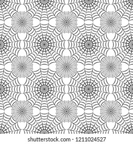 Seamless background with spider web