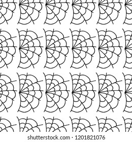 Seamless background spider web textile pattern