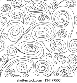 Seamless background with spirals pattern
