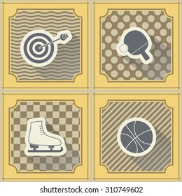 Seamless background with sport icons for your design