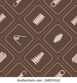 Seamless background with  Springs