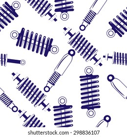 seamless background with springs