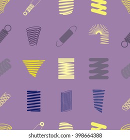 Seamless background with Springs