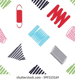 Seamless background with Springs