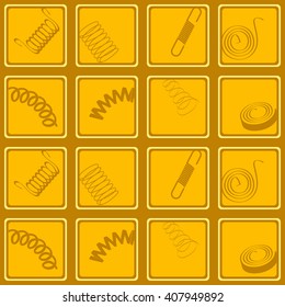 Seamless background with Springs