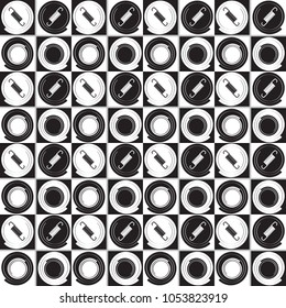 Seamless background from springs and spirals