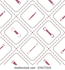 Seamless background with Springs for your design