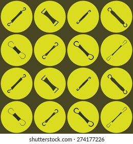 Seamless background with Springs for your design