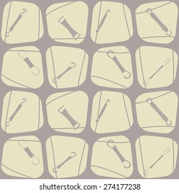 Seamless background with Springs for your design