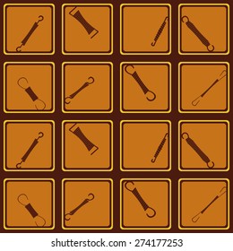 Seamless background with Springs for your design