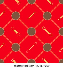 Seamless background with Springs for your design