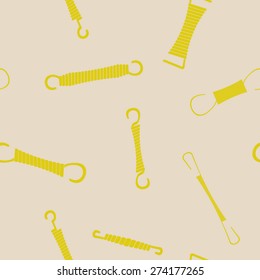 Seamless background with Springs for your design