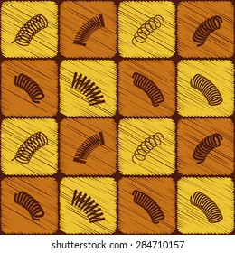 Seamless background with Springs  for your design
