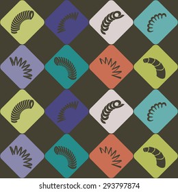 Seamless background with Springs for your design