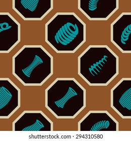 Seamless background with Springs for your design