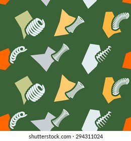 Seamless background with Springs for your design