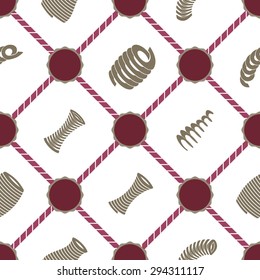 Seamless background with Springs for your design
