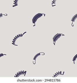 Seamless background with Springs for your design