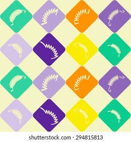 Seamless background with Springs for your design