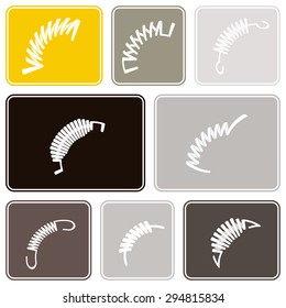 Seamless background with Springs for your design