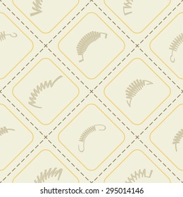 Seamless background with Springs for your design