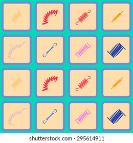 Seamless background with Springs for your design