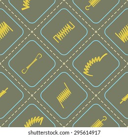 Seamless background with Springs for your design
