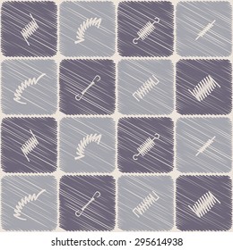 Seamless background with Springs for your design