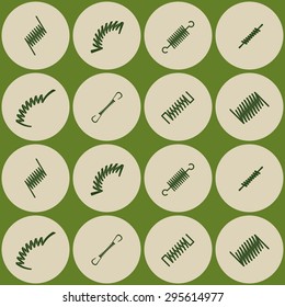 Seamless background with Springs for your design