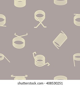 Seamless background with Springs for your design