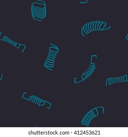 Seamless background with Springs for your design
