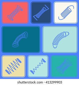 Seamless background with Springs for your design