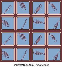 Seamless background with Springs for your design