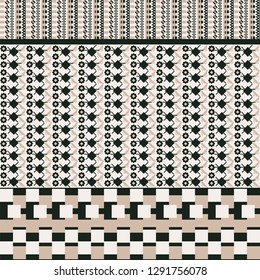 Seamless background with squares and angular graphic objects
