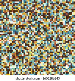 Seamless background of squares of different colors. Modern casual colors. Ideal for textiles, packaging, paper printing, simple backgrounds and textures.