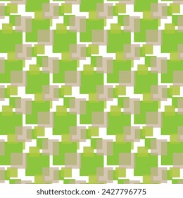seamless background with squares green