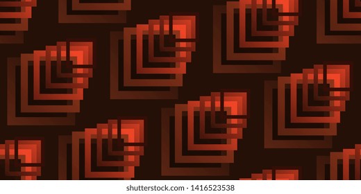 Seamless background. Squares. Scattered squares. Abstract background. Duplicate elements. Square shapes. Vector graphics