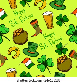 Seamless background for St. Patrick's day