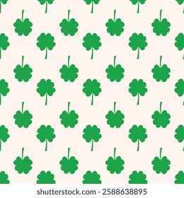 Seamless background with st. Patrick's day elements. 