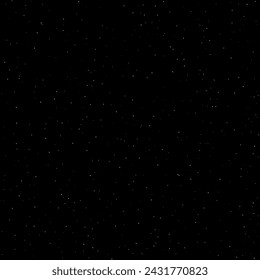 Seamless background with starry sky. Vector monochrome illustration.