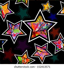 Seamless background with stars